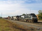 NS 9112 leads train 350 at D&J Junction